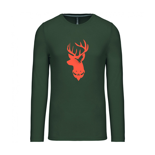 Vêtement de chasse | TEE-SHIRT MANCHES LONGUES VÊTEMENT DE CHASSE TORSE | KAKI