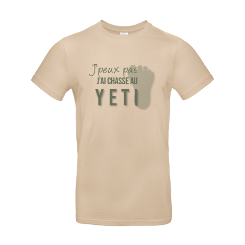 Vêtement de chasse | TEE-SHIRT YÉTI | BEIGE