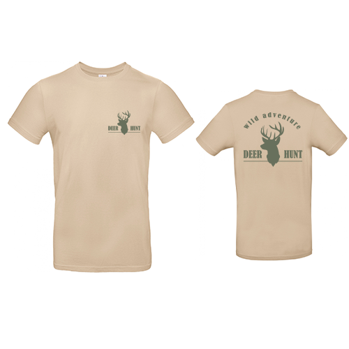 Vêtement de chasse | TEE-SHIRT DEER HUNT | BEIGE