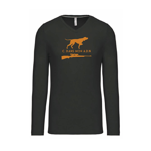 Vêtement de chasse | TEE-SHIRT MANCHES LONGUES ADN | KAKI