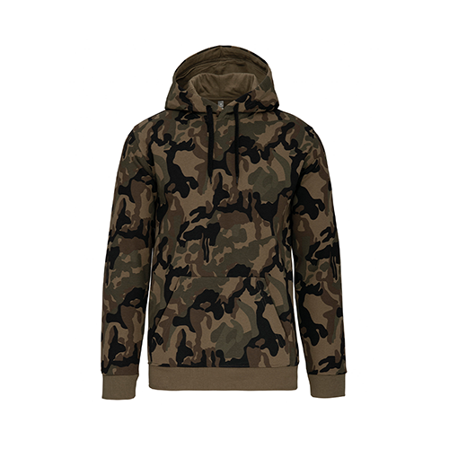 Vêtement de chasse |  - SWEAT À CAPUCHE UNI | CAMO