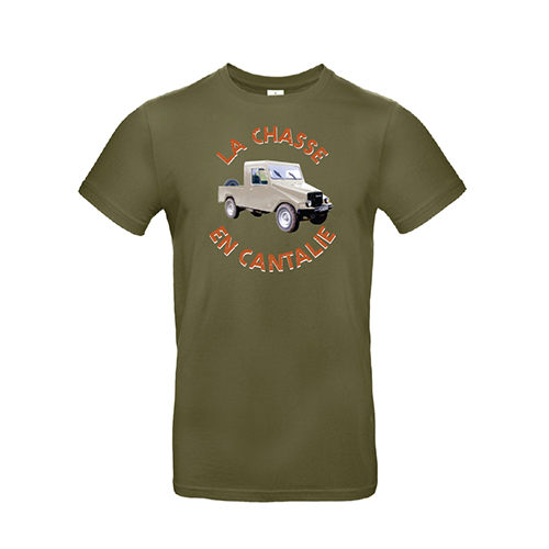 Vêtement de chasse |  - TEE-SHIRT CHASSE EN CANTALIE | KAKI