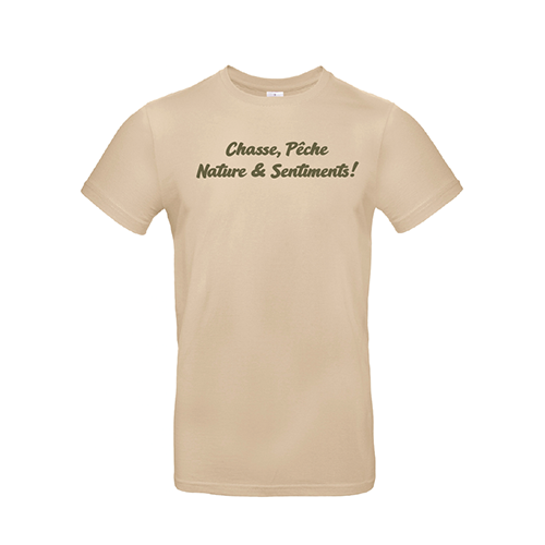 Vêtement de chasse |  - TEE-SHIRT NATURE | BEIGE