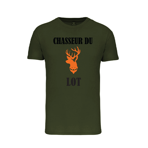 Vêtement de chasse | TEE-SHIRT CHASSEUR DU LOT TORSE | KAKI