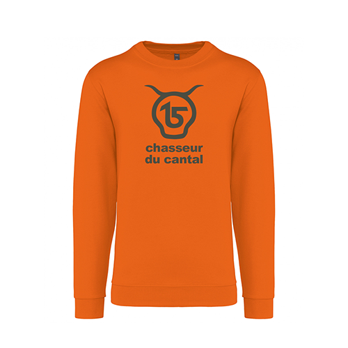 Vêtement de chasse |  - SWEAT CHASSEUR DU CANTAL | ORANGE